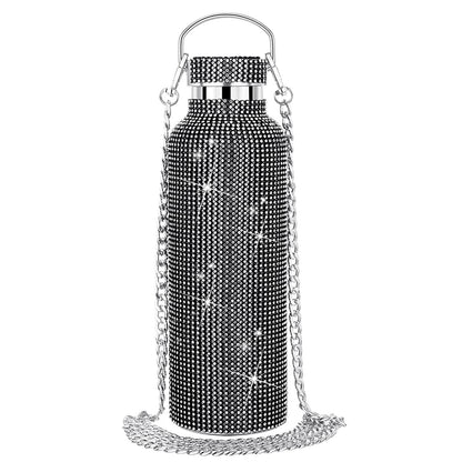 Diamond-Encrusted Thermos Water Cup