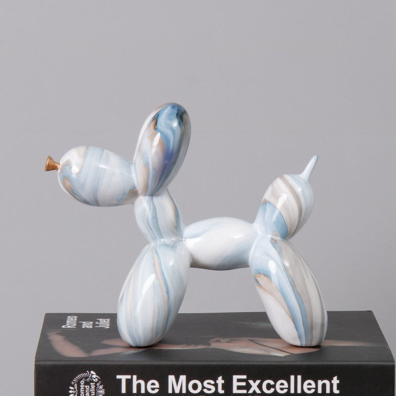 fluid balloon dog resin ornament