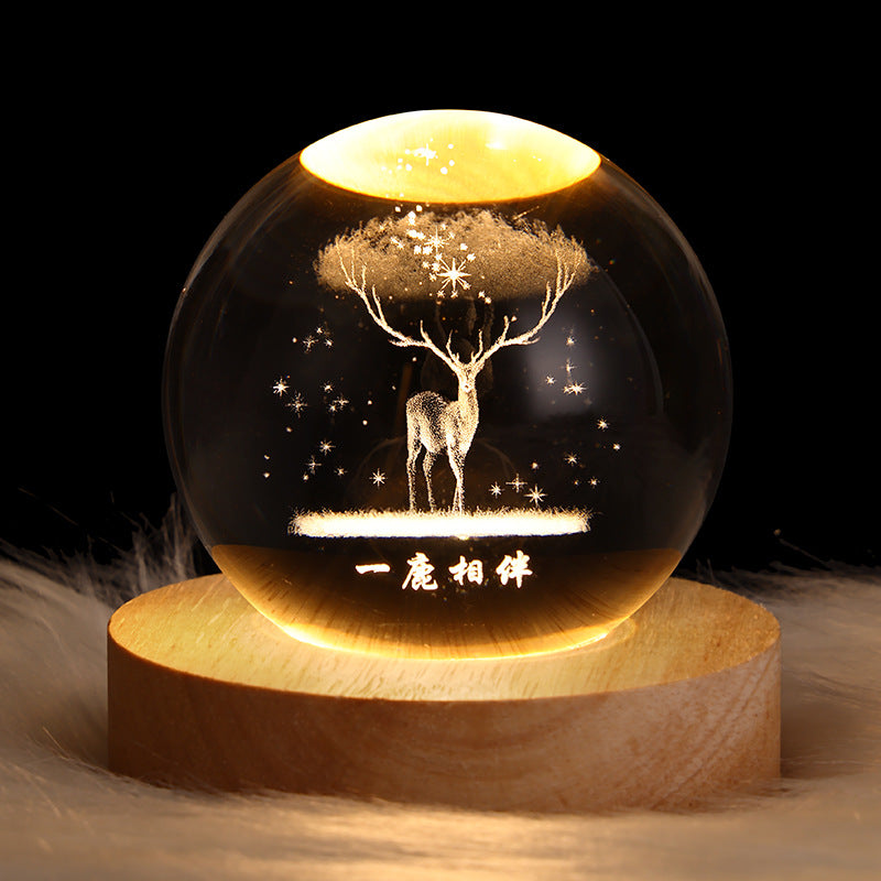 luminous star crystal ball lamp