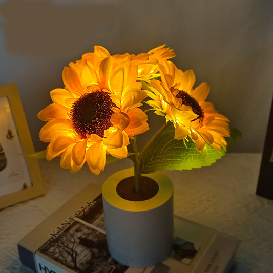 Artificial Tulip Sunflower Lamp