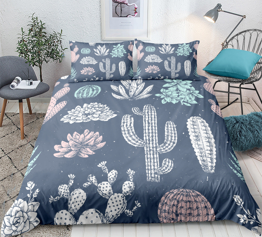 cactus succulent bedding set- multistyles