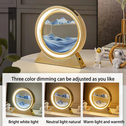 Flowing Sand Hourglass Lamp, Multi Styles/Colors