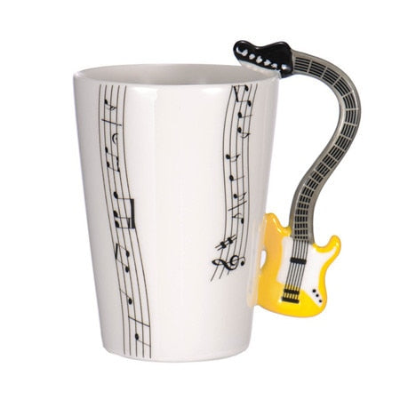 guitar ceramic cup- multistyles