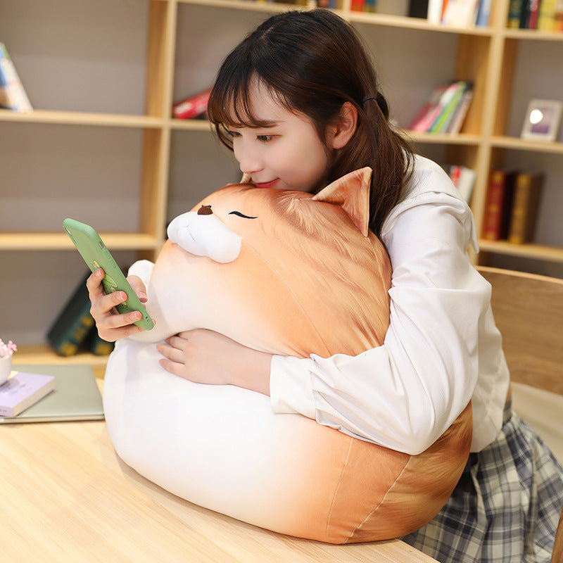 egg cat doll plush pillow – adorable novelty cushion