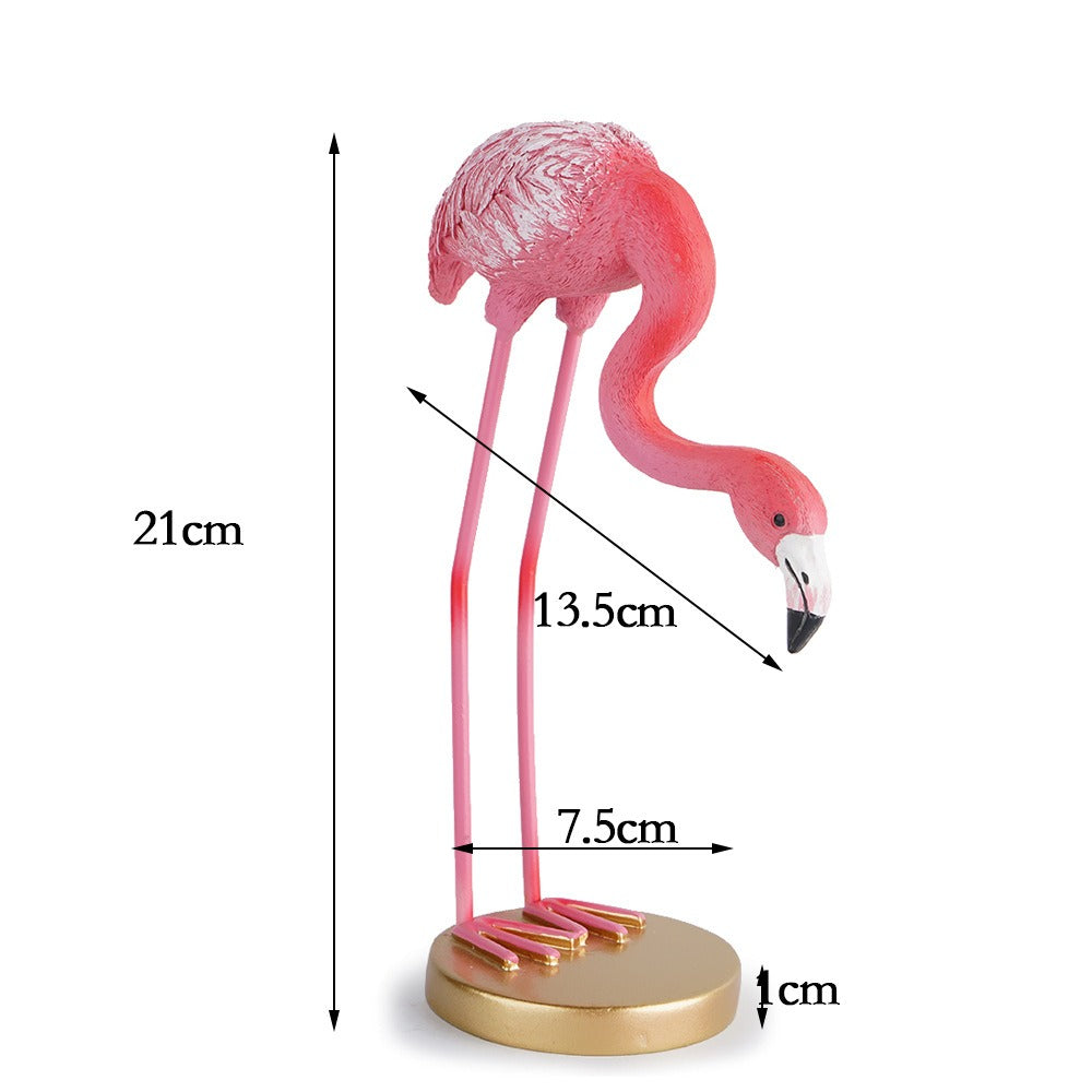minimalist flamingo decor