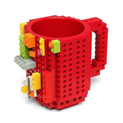 lego type building blocks coffee cup