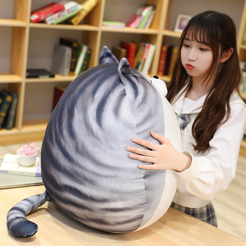 egg cat doll plush pillow – adorable novelty cushion
