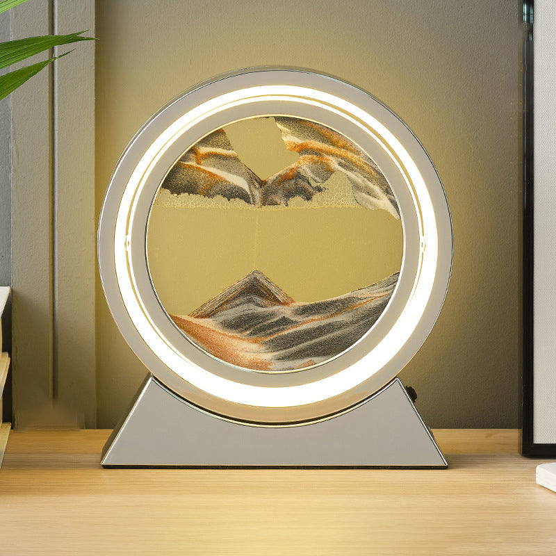 flowing sand hourglass lamp, multi styles/colors
