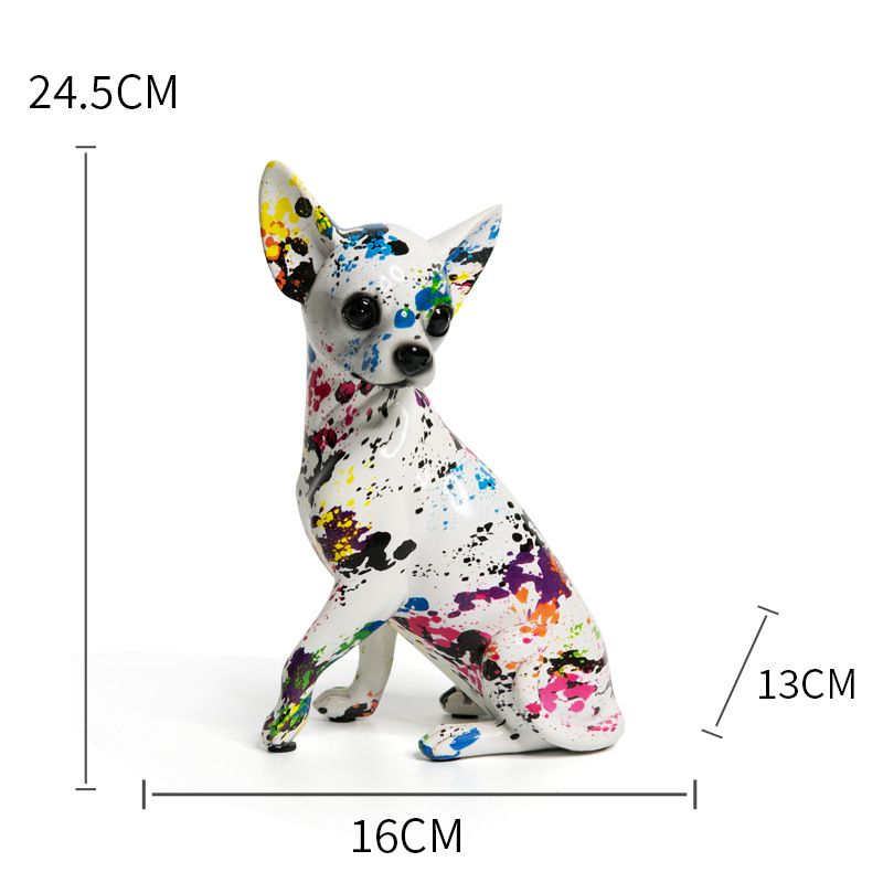 european style chihuahua ornaments