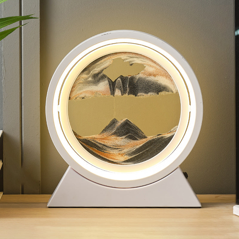 flowing sand hourglass lamp, multi styles/colors