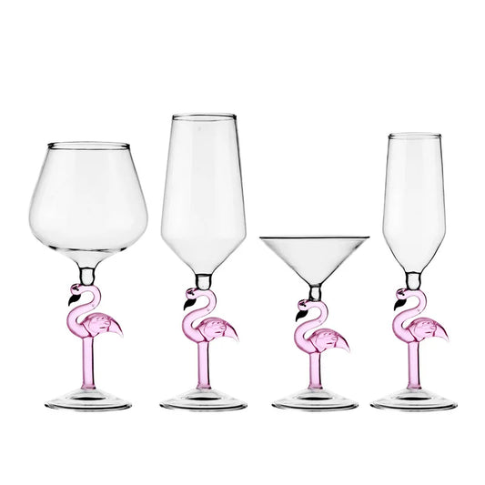 Flamingo Glass – Playful Artisan Drinkware
