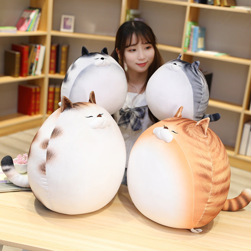 egg cat doll plush pillow – adorable novelty cushion