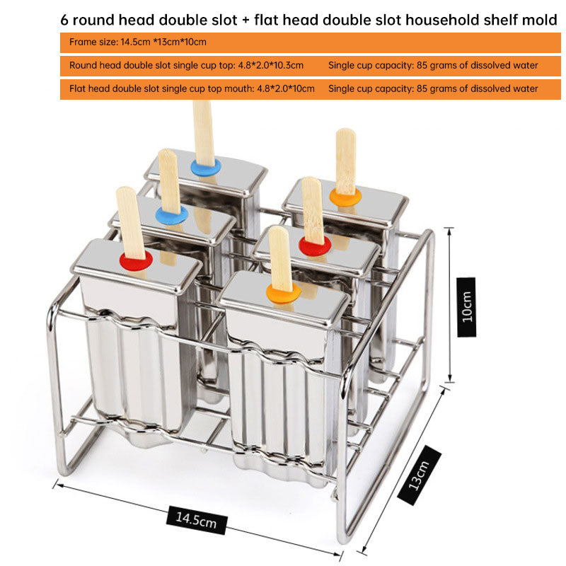 stainless steel ice cream & ice pop mold – make homemade frozen treats