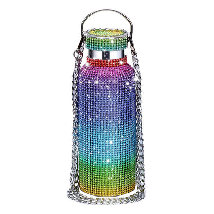 Diamond-Encrusted Thermos Water Cup