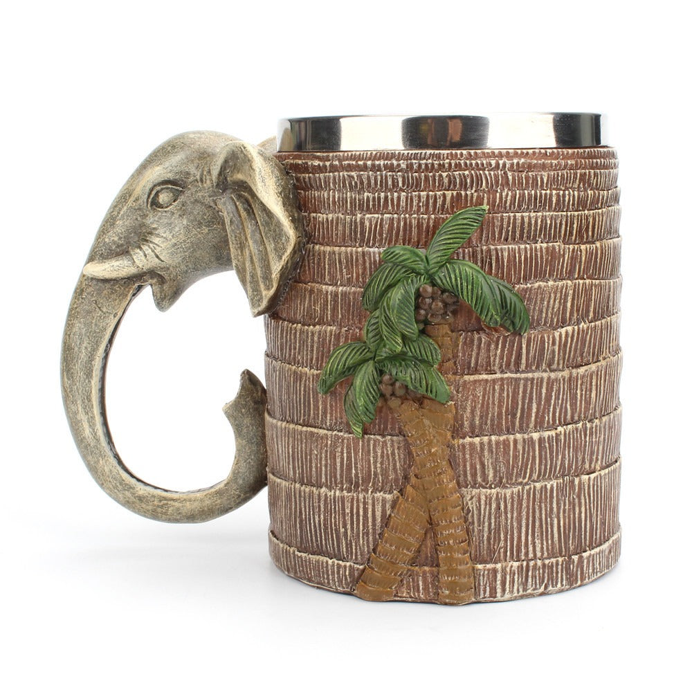 3d tropical rainforest elephant cup