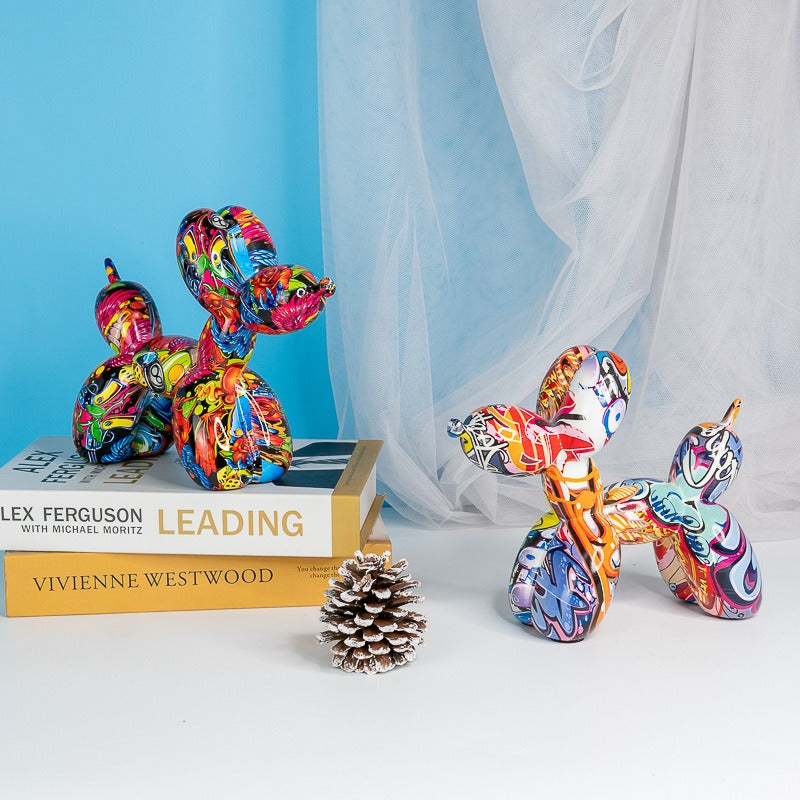 balloon dog resin ornaments