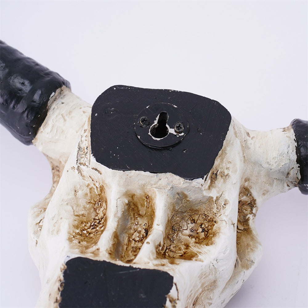 cow horn wall mounted three-dimensional bone ornament