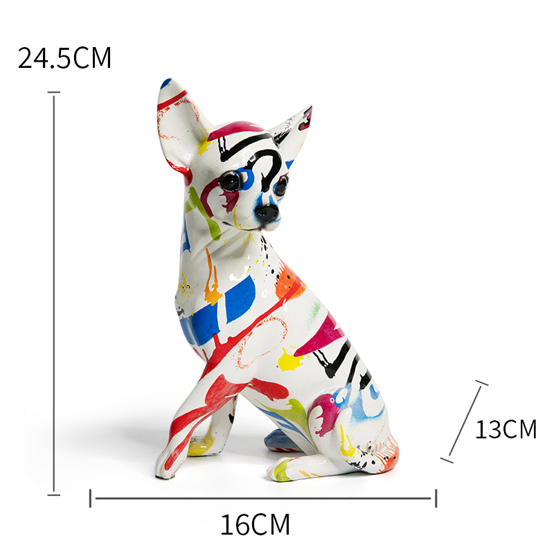 european style chihuahua ornaments