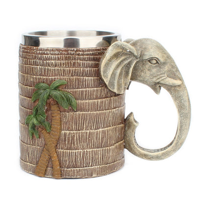 3D Tropical Rainforest Elephant Cup