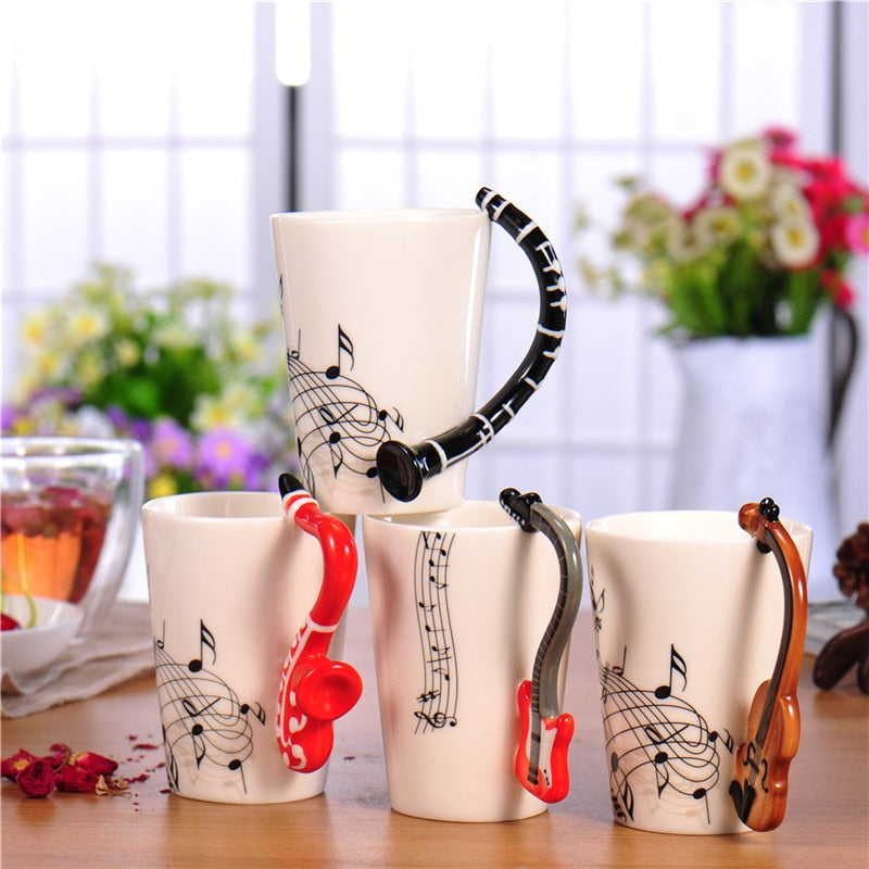 guitar ceramic cup- multistyles