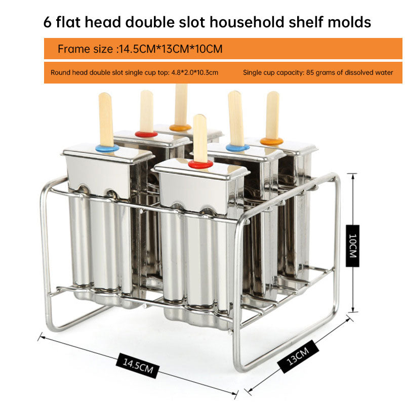 stainless steel ice cream & ice pop mold – make homemade frozen treats