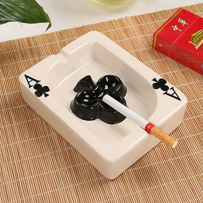 Poker Ceramic Ashtray