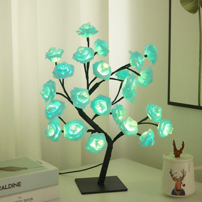 LED Rose Tree Bouquet Table Lamp – Romantic Floral Lighting