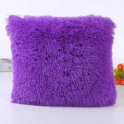 Solid Soft Plush Faux Pillows