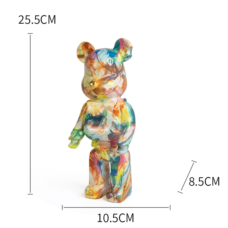 colorful resin violent bear