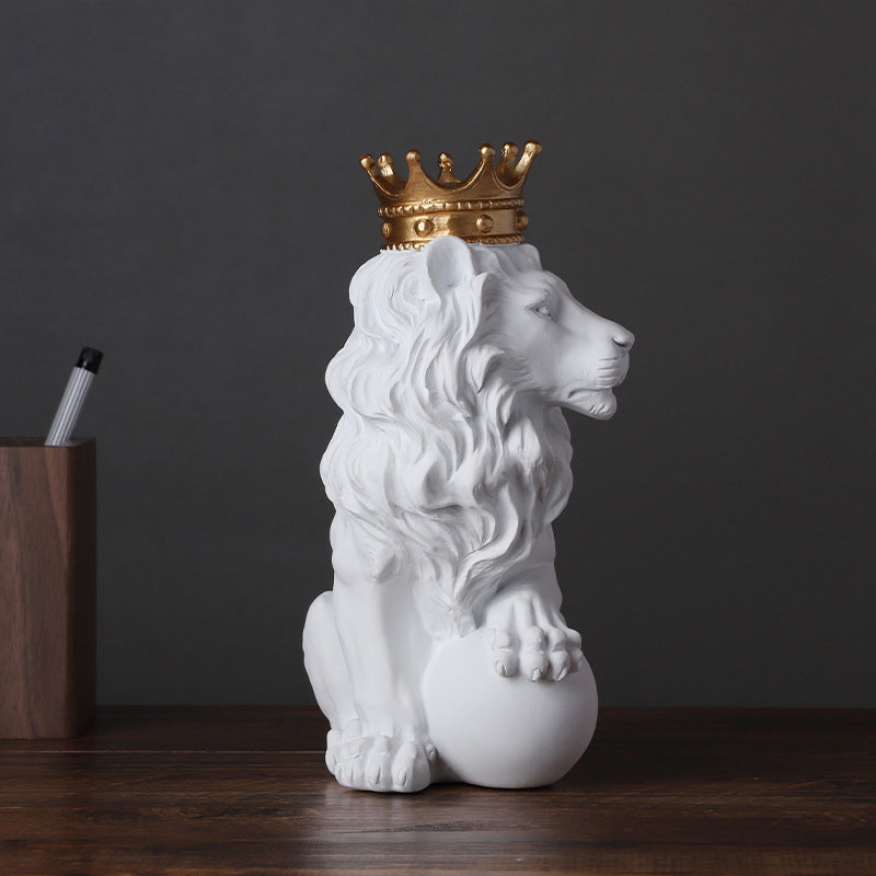 crown lion ornament