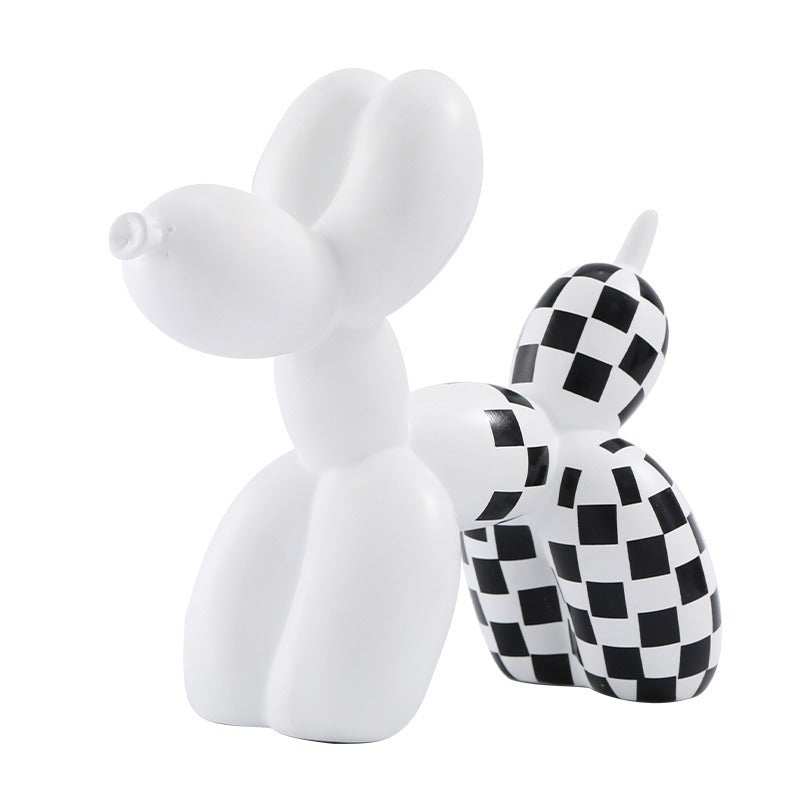 fluid balloon dog resin ornament