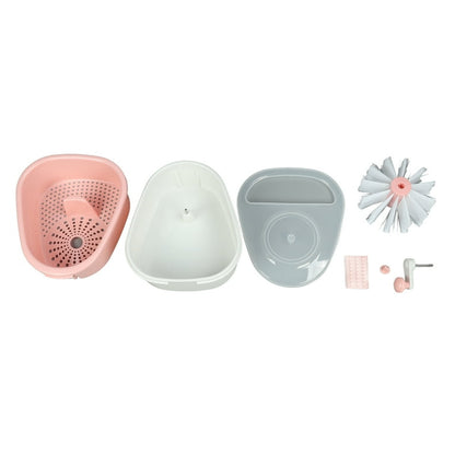 Manual Salad Spinner & Fruit Washer with Drain System