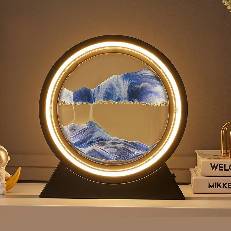 flowing sand hourglass lamp, multi styles/colors