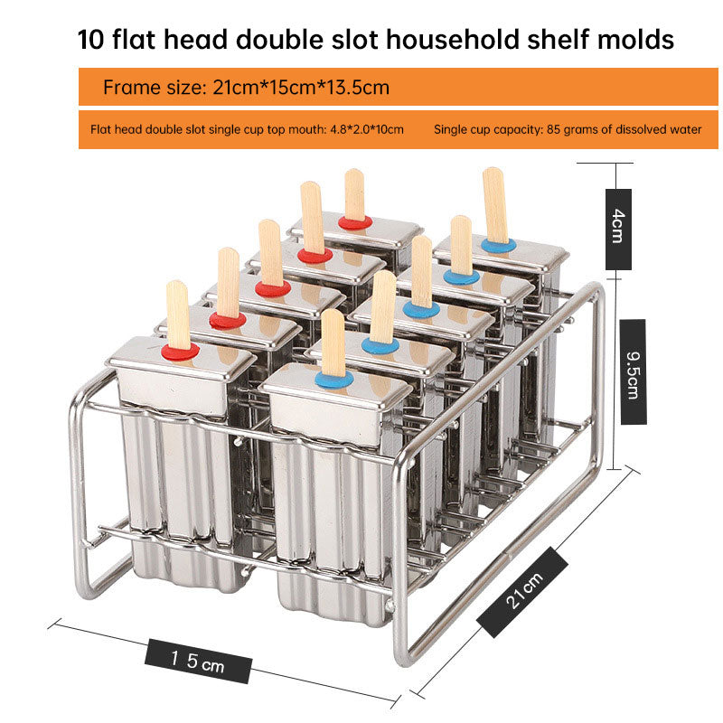 stainless steel ice cream & ice pop mold – make homemade frozen treats