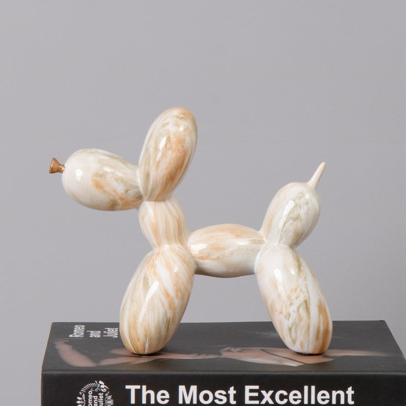 fluid balloon dog resin ornament