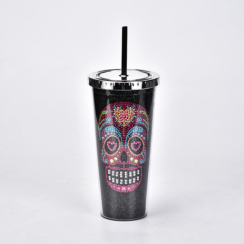 double diamond creative skull water cup – bold gothic drinkware