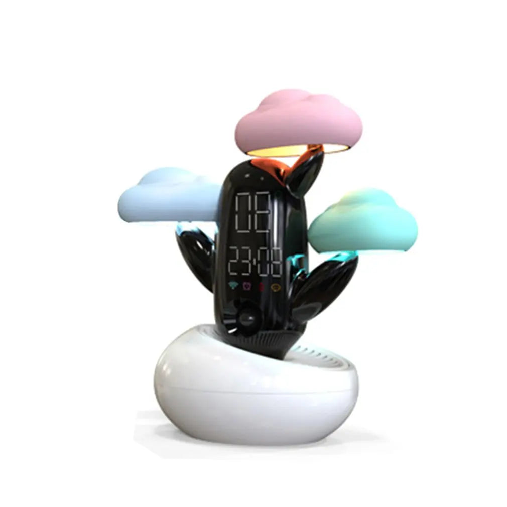 cloud weather time light small alarm clock
