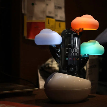 Cloud Weather Time Light Small Alarm Clock