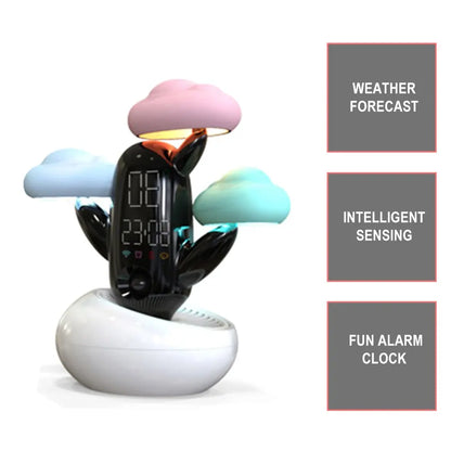 Cloud Weather Time Light Small Alarm Clock