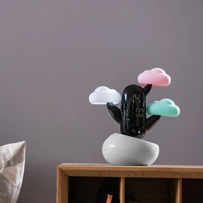 Cloud Weather Time Light Small Alarm Clock