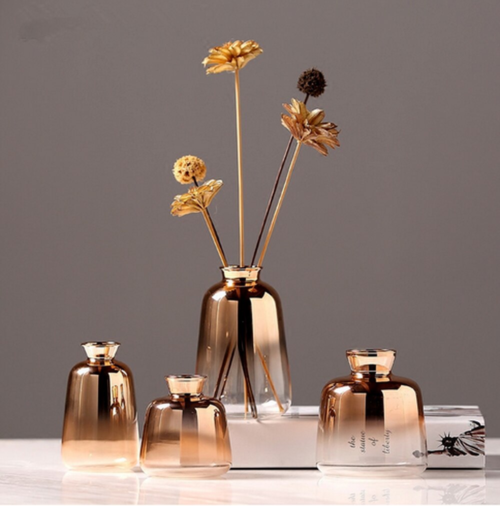 hydroponic glass vase