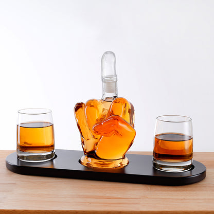 Middle Finger Whisky Wine Set – Bold Novelty Bar Set