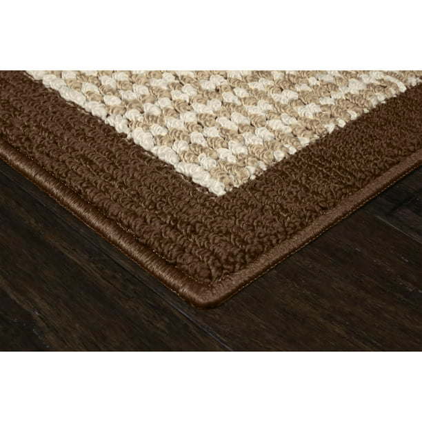 machine washable faux sisal gray indoor accent rug set, 3-piece set
