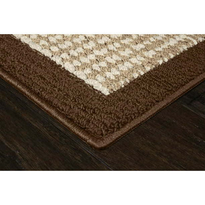 Machine Washable Faux Sisal Gray Indoor Accent Rug Set, 3-Piece Set