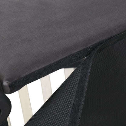 Upholstered Platform bed with a Hydraulic Storage System