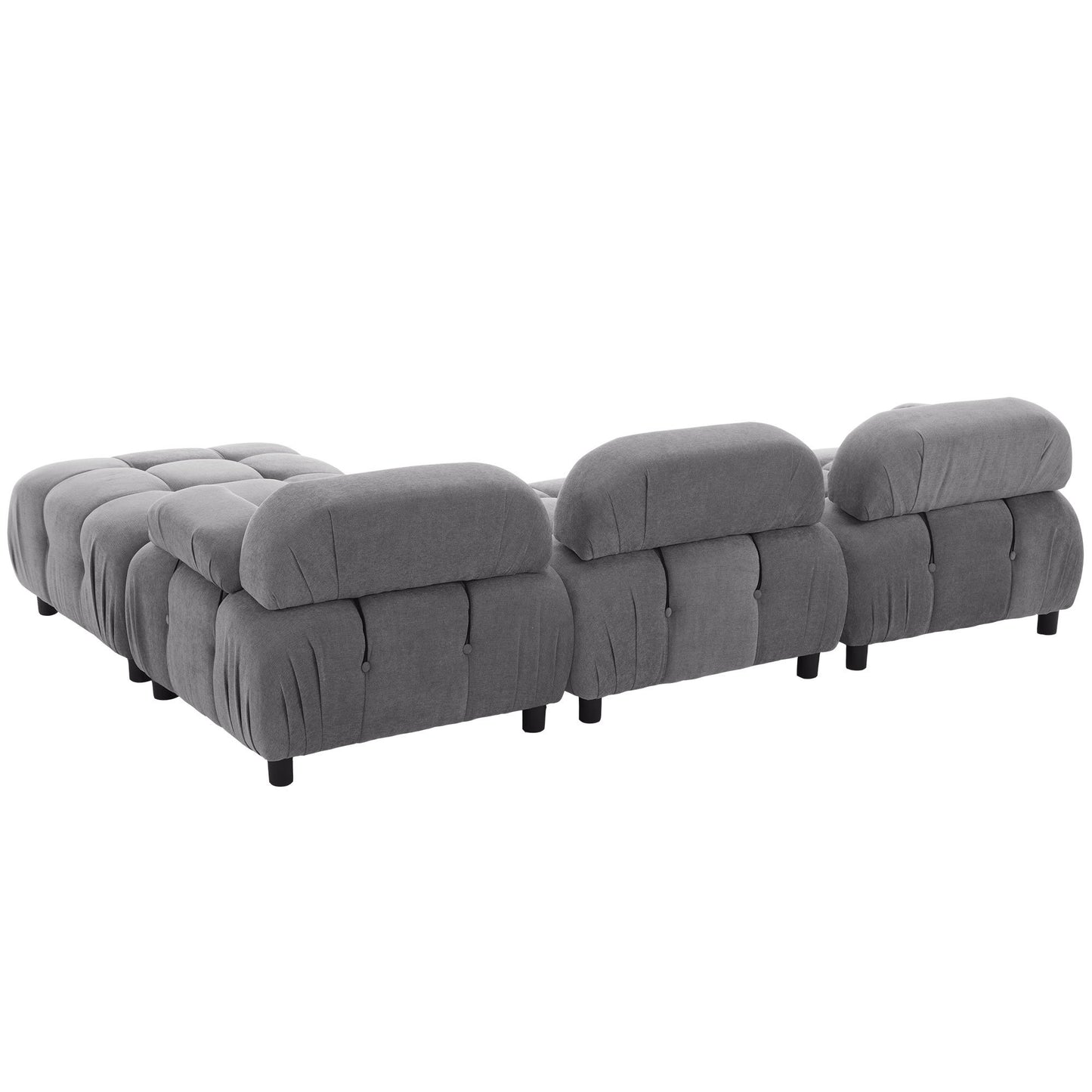 u_style upholstery modular convertible sectional sofa