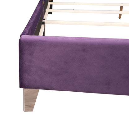 Julie Queen Upholstered Bed , Purple