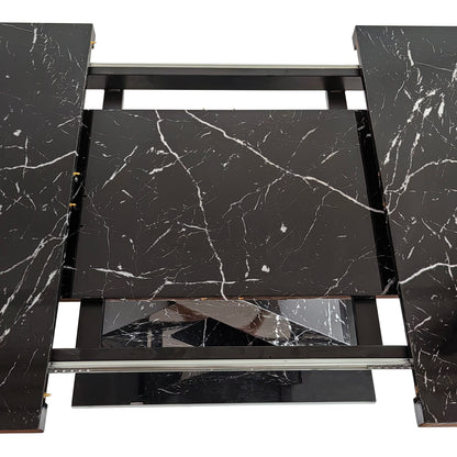 Lux Extendable Marble Square Dining Table