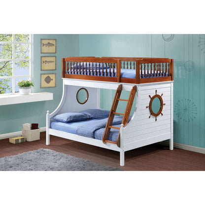 ACME Farah Bunk Bed in Oak & White