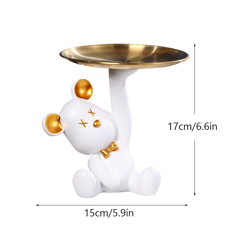 northeuins resin bear tray keys receiver